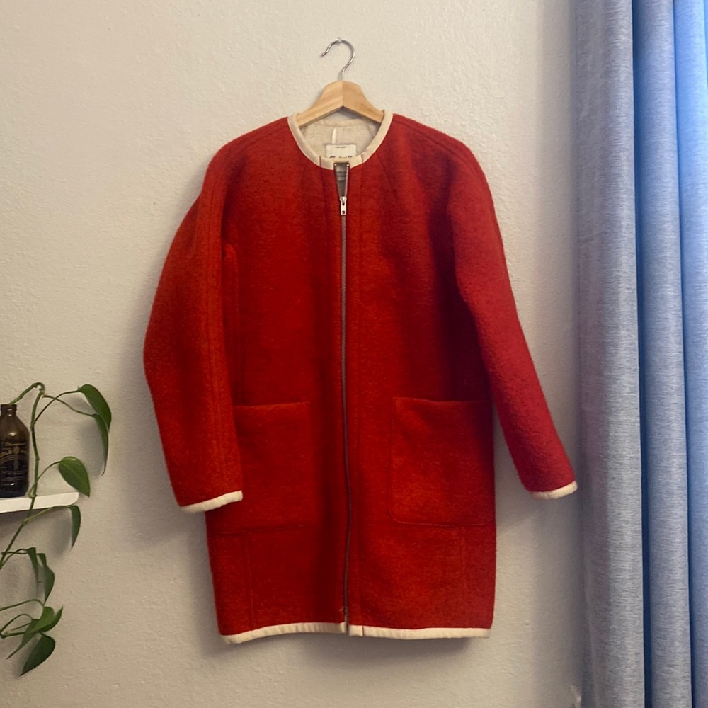 Madewell faux shearling cocoon coat